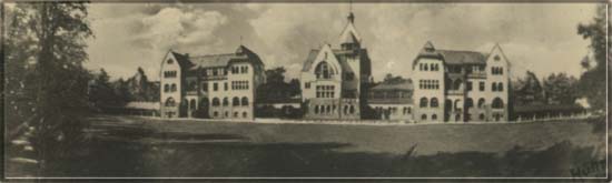 Historisches Panoramabild des Gebudes